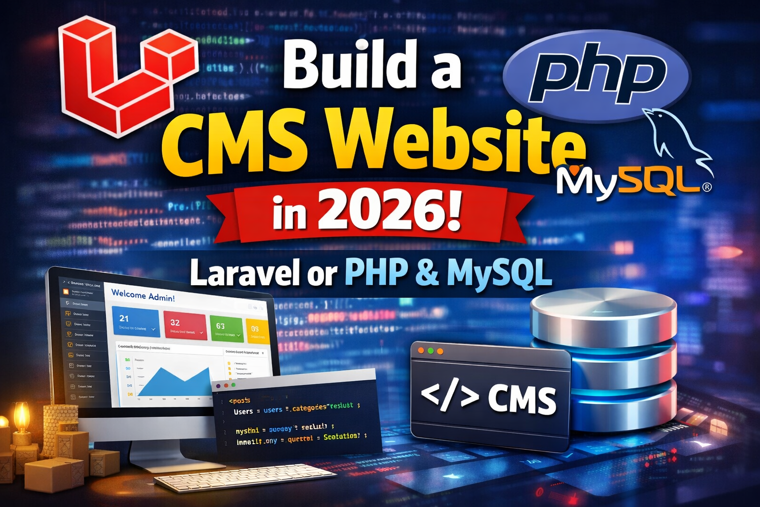 Build a Personal CMS Website in 2026 Using Laravel or PHP & MySQL – Complete Guide